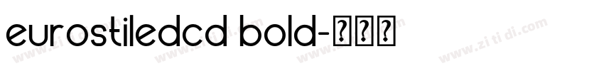 eurostiledcd bold字体转换